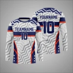 Individuelles Weiß Marine Sport Langarmshirt New You Sports