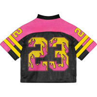 Camiseta de Fútbol Rosa y Negra Performance