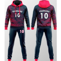 Individueller Navy Pink Abstrakter Performance Trainingsanzug New You Sports