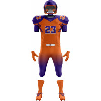 Uniforme de Football Américain Orange et Violet