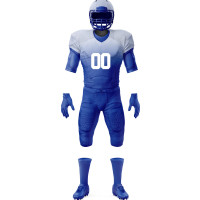 Blue Gray American Football Uniform