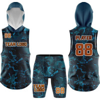 Blue Camo Hooded Performance Uniform