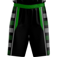 White Green Chevron Basketball Uniform