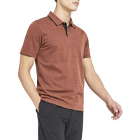Polo Performance Marron Foncé