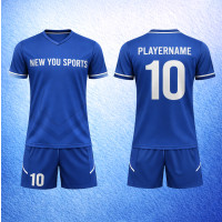 Individuelle Blaue Chevron Fußballuniform New You Sports