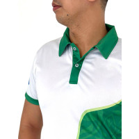 Groen Wit Performance Polo Shirt