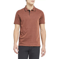 Polo Performance Marron Foncé