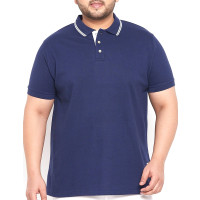 Polo Deportivo Azul y Blanco