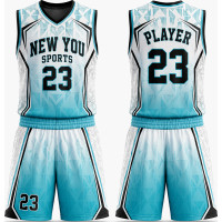 Ensemble de Basket Dégradé Aqua Géométrique
